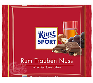 Ritter Sport Rum Trauben Nuss 100 g 
