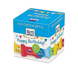 Ritter Sport Schokowürfel Happy Birthday 176 g