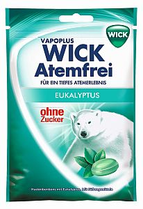 Wick Atemfrei Eukalyptus ohne Zucker 72 g