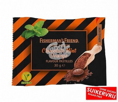 Fisherman`s Friend Chocolate Mint Orange ohne Zucker 30 g 