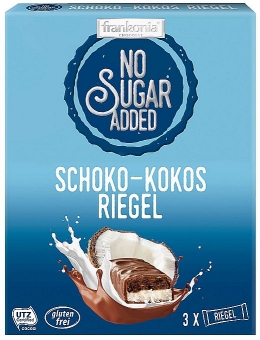 Frankonia No Sugar Added Schoko-Kokos-Riegel 100 g 