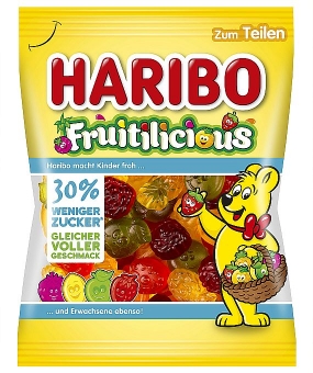 Haribo Fruitilicious - 30% zuckerreduziert* - 160 g 