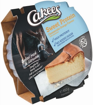 Cakees Sweet Protein Orange-Quarkkuchen ohne Zuckerzusatz 450 g