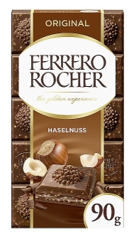 Ferrero Rocher Original Milchschokolade mit Haselnuss 90 g 