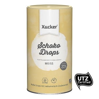 Xucker weiße Schoko-Drops Dose 750 g 