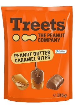 Treets Peanut Butter Caramel Bites 135 g