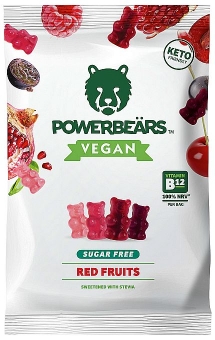 Powerbeärs Vegan Rote Früchte zuckerfrei 50 g 