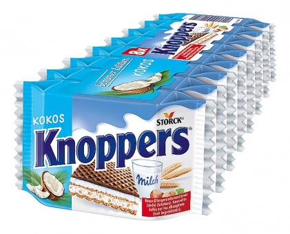 Knoppers Kokos 8 Stück a 25 g 