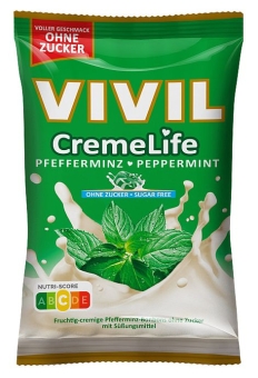 Vivil Creme Life Pfefferminze ohne Zucker 110 g