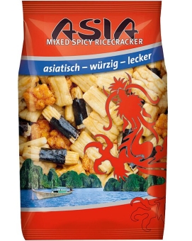 XOX Asia Mixed Spicy Ricecracker 125 gXOX Asia Mixed Spicy Ricecracker im 125 g Beutel