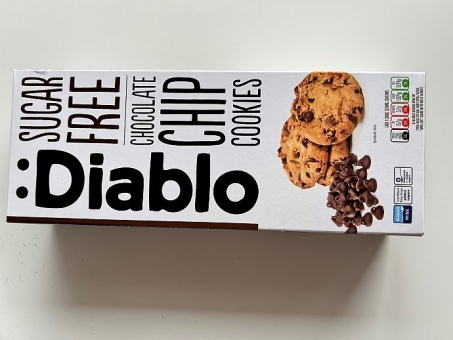 Diablo Chocolate Chips Cookies No Sugar Added 130 g