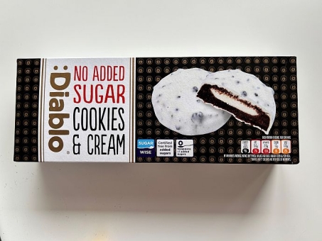 Diablo Cookies & Cream No Sugar Added 128 g