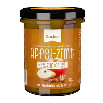 Xucker Fruchtaufstrich Apfel-Zimt 220 g 