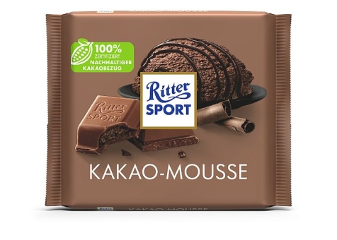 Ritter Sport Kakao-Mousse 100g | Quadratische Milchschokolade mit aufgeschlagener Creme von Ritter Sport