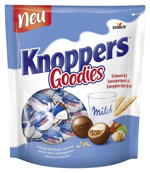 Knoppers Goodies 180 g | Waffelkugeln mit Schokolade umhüllt, einzeln verpackt, von Knoppers