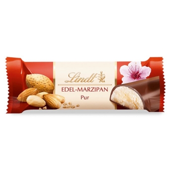 Lindt Edel-Marzipan-Riegel 50 g| Gefüllte Milchschokolade gefüllt mit Edel-Marzipan