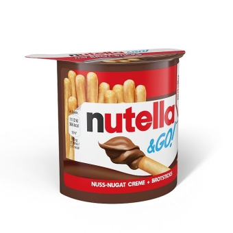 Nutella & Go! 52 g| Packung mit Brotsticks und Nutella Nuss-Nougat-Creme zum Dippen
