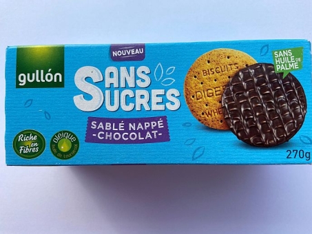 Gullon Sable Nappe Chocolait Sans Sucres 270 g