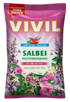 Vivil Salbei Hustenbonbons ohne Zucker 120 g
