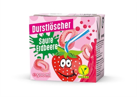Wesergold Durstlöscher Saure Erdbeere-Geschmack 500 ml
