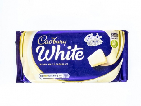 Cadbury White Chocolate 90 g| weiße Schokolade von Cadbury aus Großbritannien