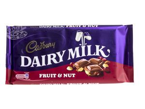 Cadbury Fruit & Nut Schokolade 200 g 