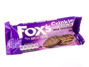 Foxs Crinkle Crunch Milk Chocolate Biscuits 200 g 