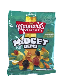 Maynards Bassetts Midget Gums 160 g 