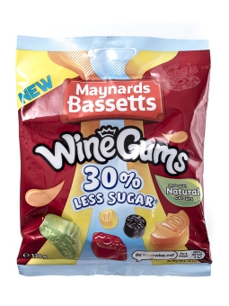 Maynards Bassetts Wine Gums 30% less sugar 130 g 