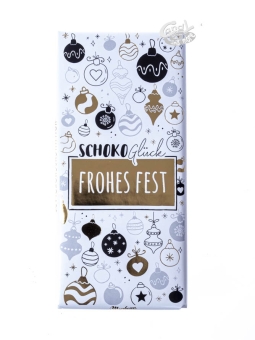 Frohes Fest - SCHOKOGlück Premium Vollmilchschokolade 100 g