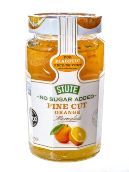 Stute Fine Cut Orange-Marmelade ohne Zuckerzusatz 430 g 