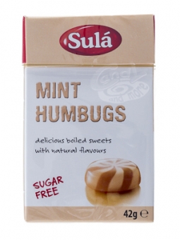 Sula Mint Humbugs zuckerfrei Minibox 42 g 