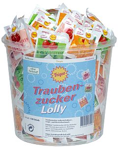 Frigeo Traubenzucker Lollys 100 Stück a 885 g -