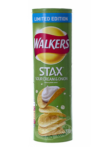 Walkers Stax Sour Cream & Onion 170 g
